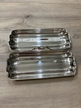 Vintage Bristol EPCA Silver Plate Double-Sided Divided Serving Dish